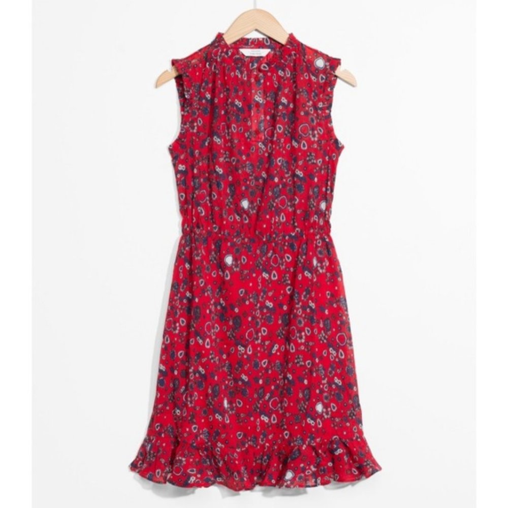 & Other Stories sleeveless frill dress